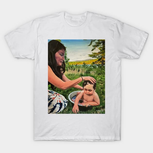 Mother and child T-Shirt by gjspring